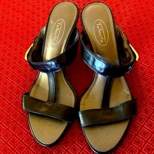 Talbots Leather T-Strap Sandals